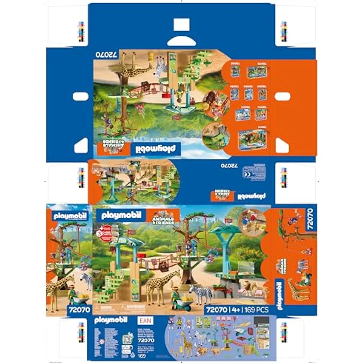 Playmobil Zoo - Klettern in der Wildnis, interaktives Spielset mit beweglichen Tieren und Roll-Futterfunktion – Bild 7