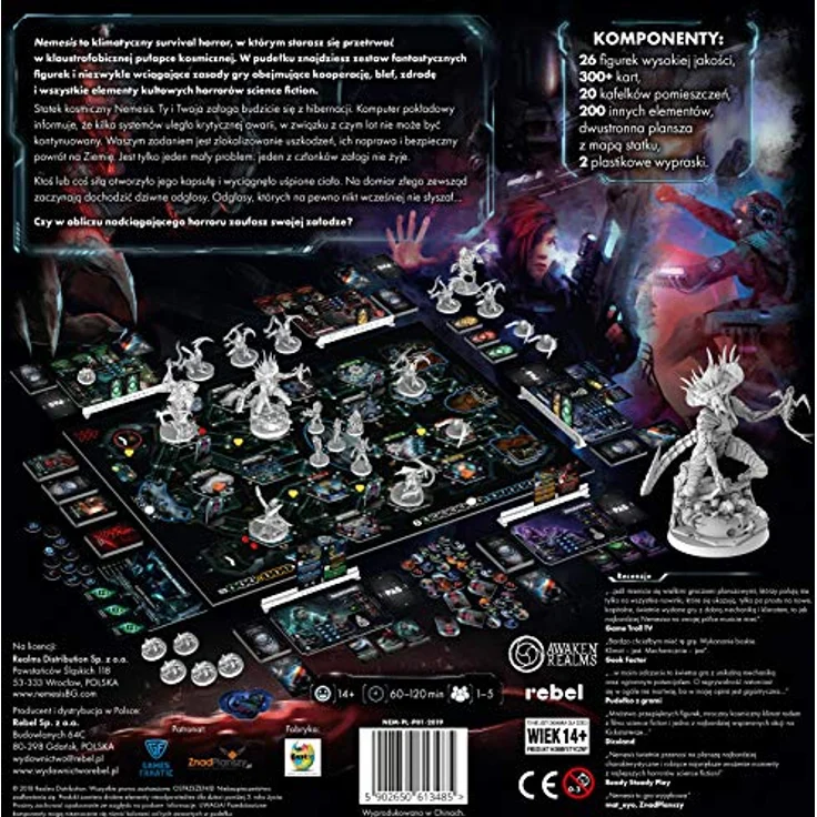 Rebel Nemesis, Brettspiel für 1-5 Spieler, strategische Spielerfahrung, polnische Ausgabe, mehrfarbig – Bild 11