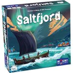 HUCH! SALTFJORD, Strategisches Brettspiel mit innovativem Würfelmechanismus, für 1–4 Spieler ab 14 Jahren, Fischerdorf-Abenteuer