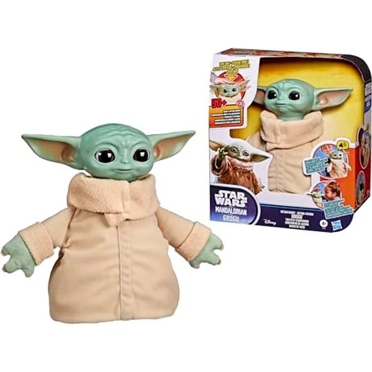 Star Wars Action-Freund Grogu, 25 cm animatronische interaktive Action-Figur mit über 50 Sound- und Actionkombinationen, Spielzeug für Kinder ab 4 Jahren – Bild 1