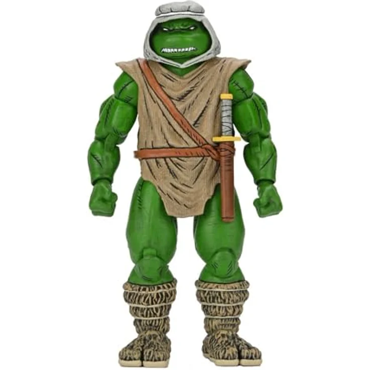 NECA Leonardo Hunter Scale Action Figur 18 cm, beweglich, basierend auf Mirage Comics – Bild 1