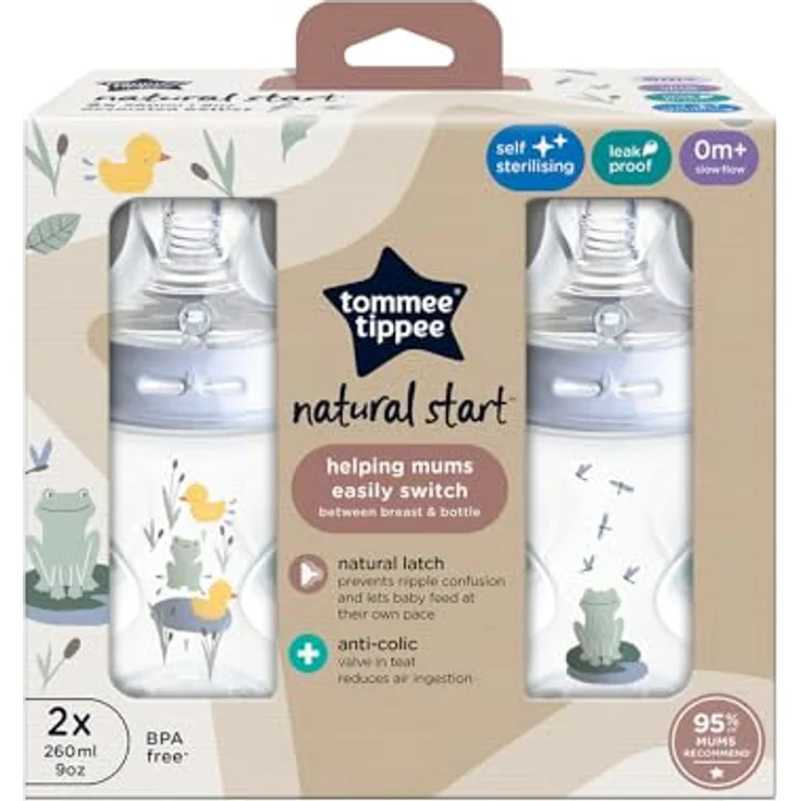 Tommee Tippee Closer to Nature, Colour my World - Hawaii, 260ml Fläschchen, 3er Pack, Mehrfarbig – Bild 3