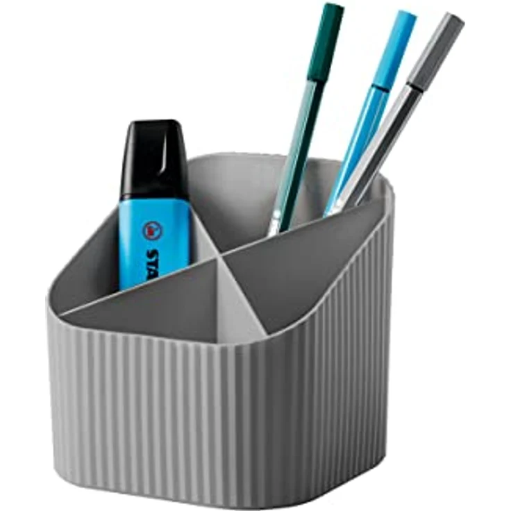 HAN Schreibtischköcher Re-X-LOOP – say yes to 100% recycled, modernes, junges Design für alle Schreibtischutensilien, dunkelgrau, 17238-991 – Bild 1