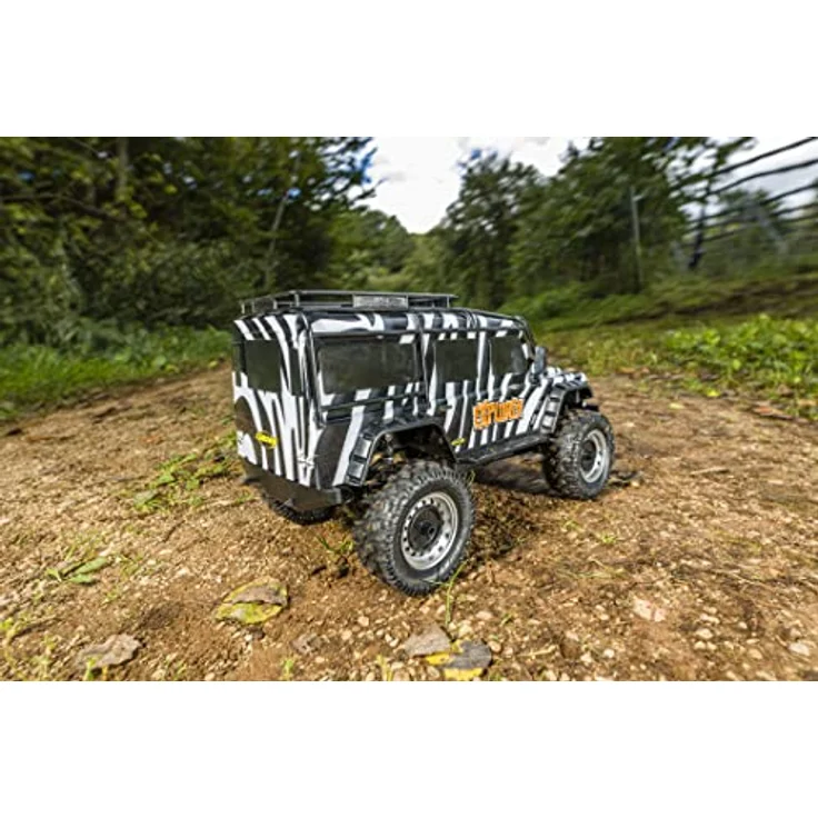 Carson Modellsport 500404239 1:8 Land Rover Defender 100% RTR Safari - Ferngesteuertes Auto, RC Fahrzeug, inkl. Batterien und Fernsteuerung, Geschwindigkeit km/h, Fahrzeit 20 min, Mehrfarbig – Bild 5