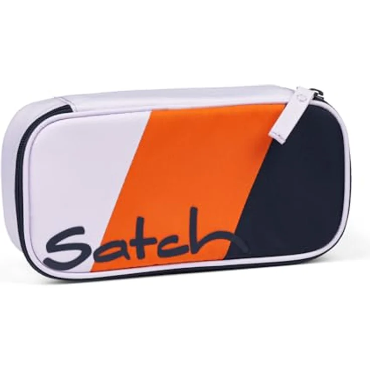 satch Schlamperbox extra groß inkl. Trennfach Reißverschlussfach Stiftehalter Geodreieck Sichtfenster für Stundenplan Sun Catcher - Dunkelblau – Bild 6