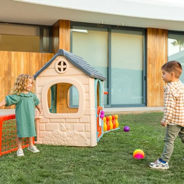 Feber Casual 6 Activities House, Spielhaus mit 6 Spielaktivitäten, Sonnenlichtbeständigen Farben, leicht montierbar, geeignet ab 3 Jahren – Bild 5