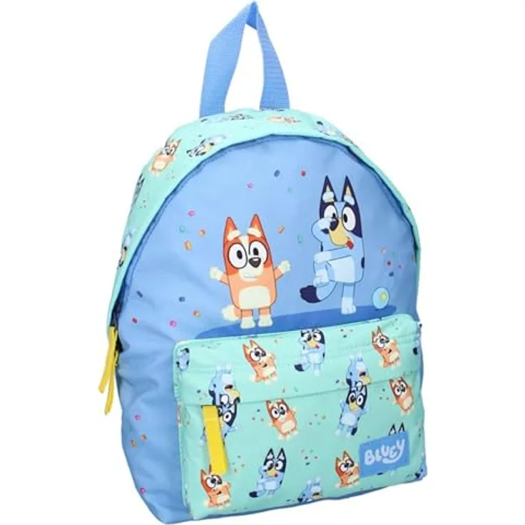 Vadobag Rugzak Bluey Beste Freunde Spaß, kompaktes Design, leicht zu reinigen, für den Kindergarten