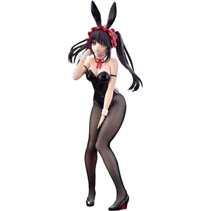 FuRyu Corporation Date A Live BiCute Hasen-Figur Kurumi Tokisaki, schwarze Farbe, mit Standfuß, offizielles Lizenzprodukt