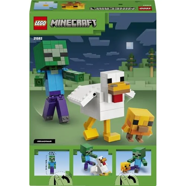 LEGO Minecraft 21582 Hühnerreiter, Bauset mit 344 Teilen, bewegliches Huhn, Baby-Zombie und Baby-Huhn, für Kinder ab 9 Jahren – Bild 9