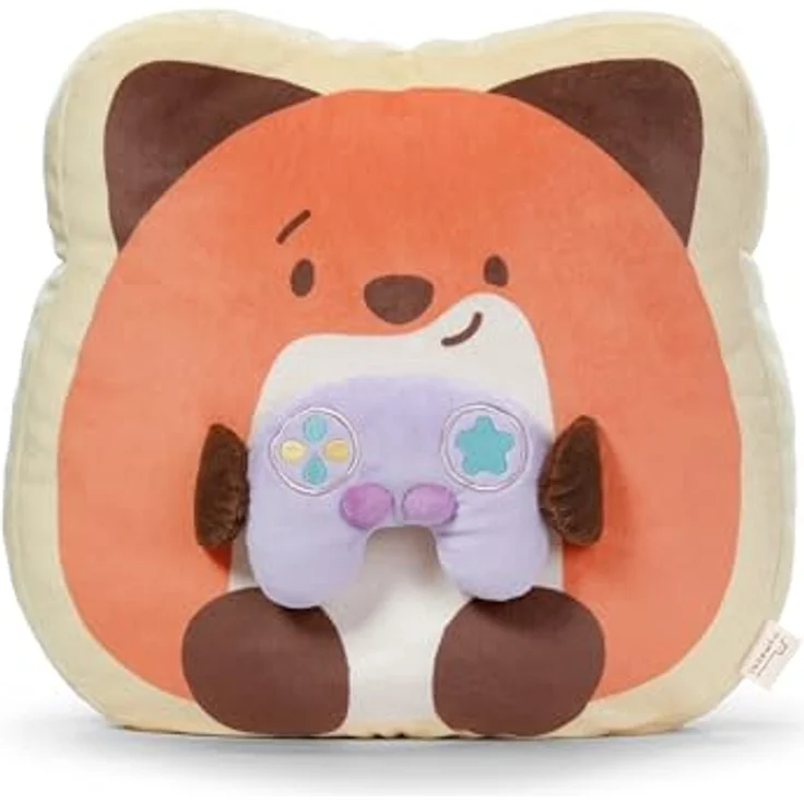 NICI Kuscheltier Fuchs Geeks mit Spielkonsole, 35x33x12cm, braun - Weiches mymochi Plüschtier für Kuscheln und Deko, kinderfreundliches Geschenk für Groß und Klein | 62394 – Bild 1