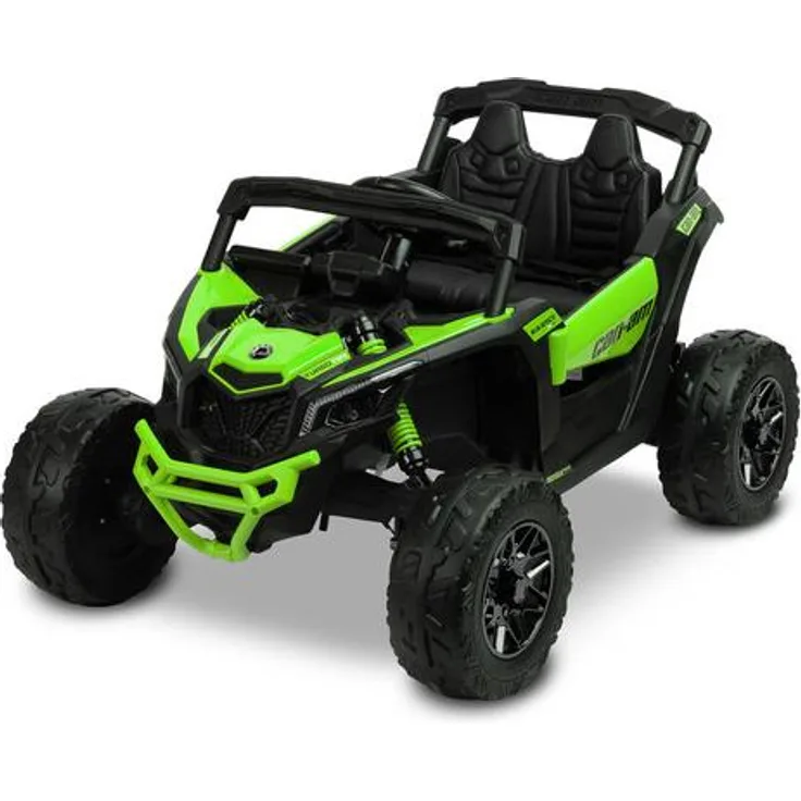 Toyz Maverick Akku-Fahrzeug, grünes ATV mit Bluetooth, Allradantrieb und Fernsteuerung