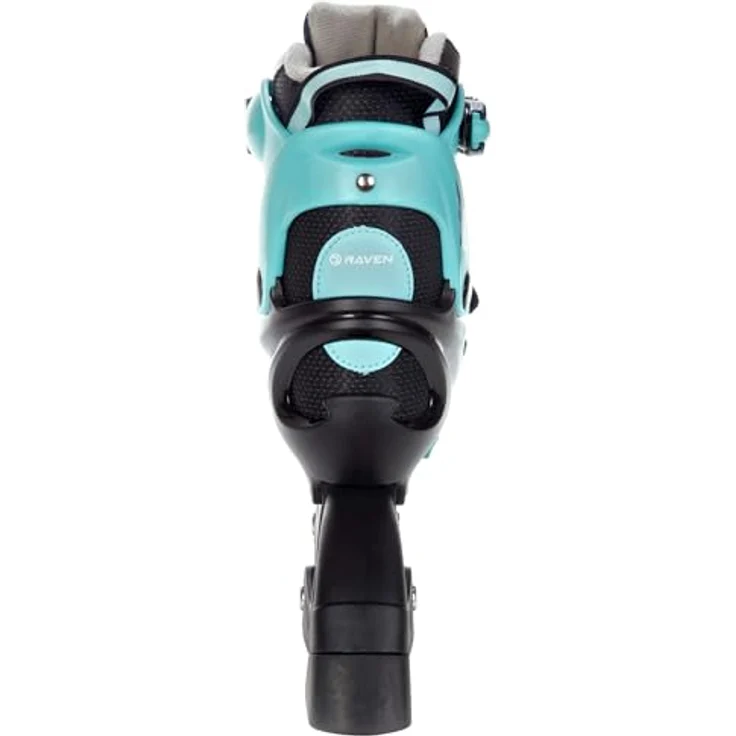 RAVEN Profession Inlineskates Inliner 2in1 mit Schlittschuhen verstellbar (Black/Mint ohne Kufen, 38-42) – Bild 5