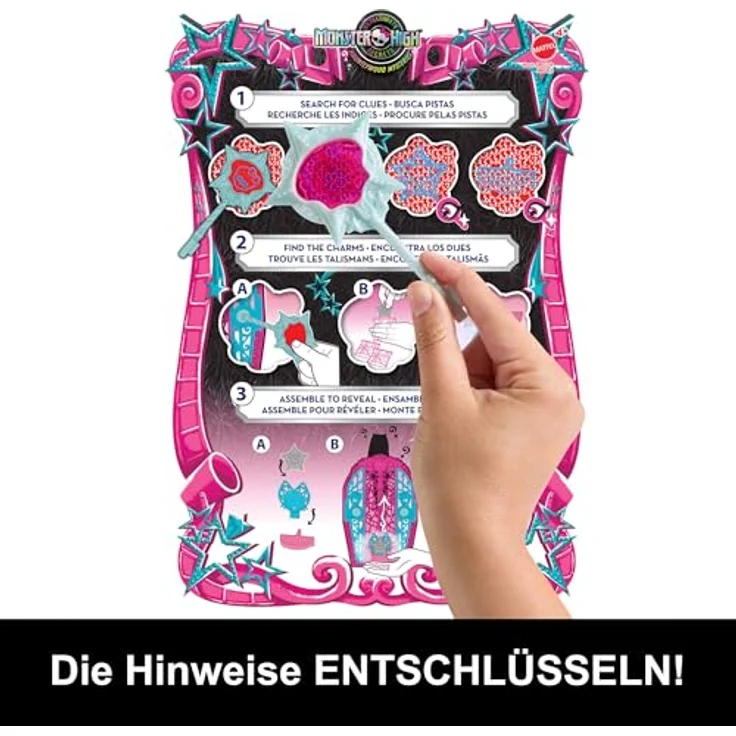 MonsterHigh™ Anziehpuppe Verborgene Schätze, Catty - 19 modische Überraschungen, bewegliche Puppe, mit Lupenschlüssel und Aufbewahrungsschrank – Bild 3