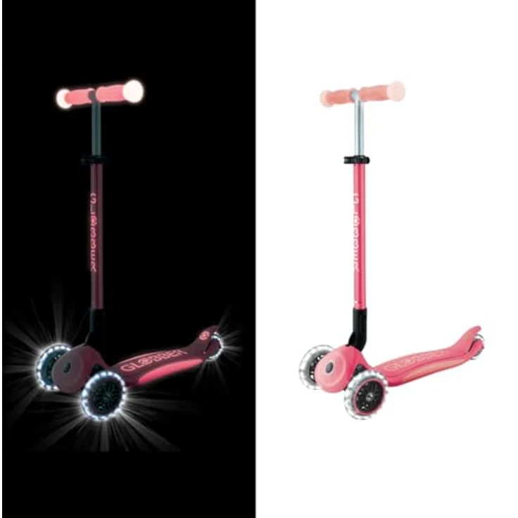 Globber Elite Glow Lights, 3-rädriger Scooter für Kinder, höhenverstellbar, Glow-in-the-Dark, klappbar, max. 50 kg – Bild 3