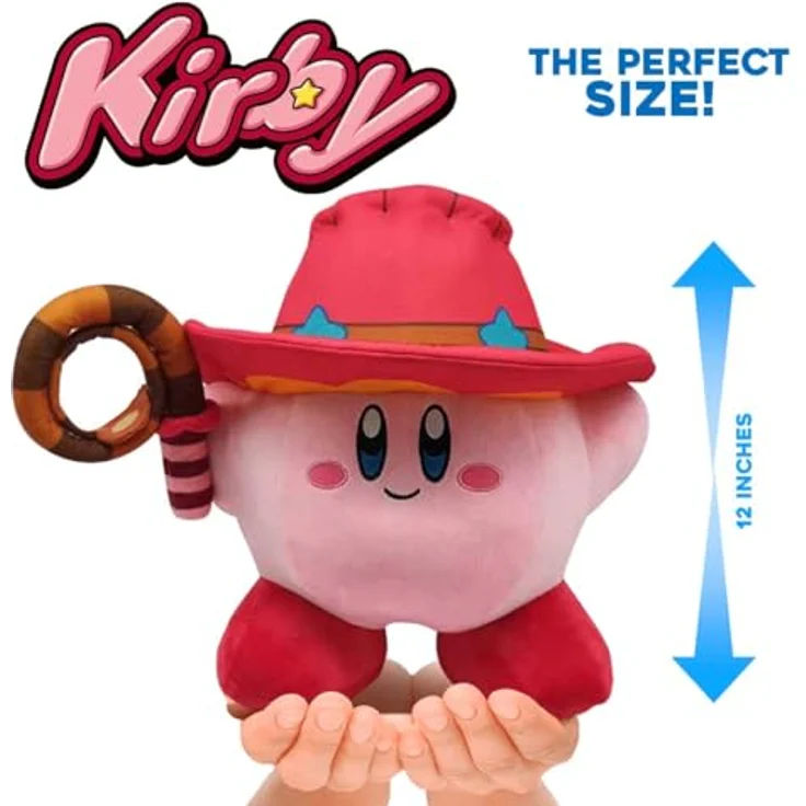Just Toys LLC Kirby Cowboy/Whip Mega-Plush, 32 cm, aus weichem Polyester, Original Kirby Lizenzartikel – Bild 2