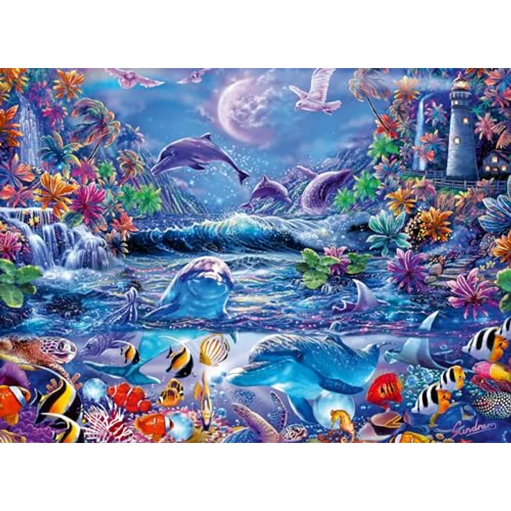 Ravensburger Puzzle 12000478 - Im Zauber des Mondlichts - 500 Teile Puzzle für Erwachsene und Kinder ab 12 Jahren - Qualitätsmerkmale: handgefertigte Stanzmesser, passgenaue Puzzleteile, reflexfreies Puzzlebild – Bild 1