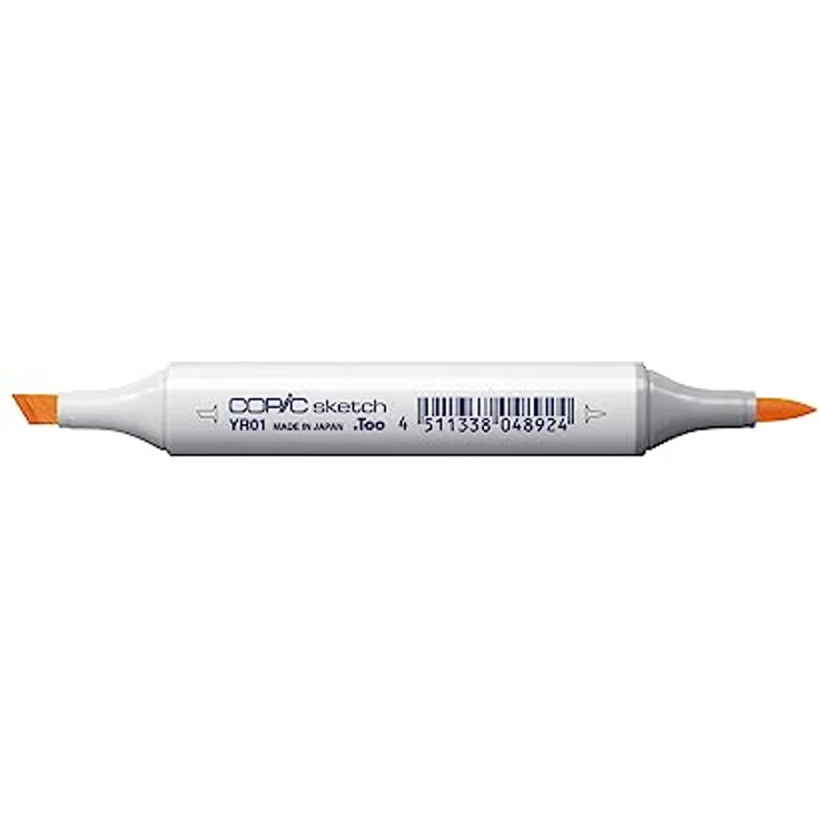 Copic Sketch Marker Typ YR - 01, Peach Puff, professioneller Pinselmarker mit Super-Brush-Spitze und Medium-Broad-Spitze, schnelltrocknend – Bild 2
