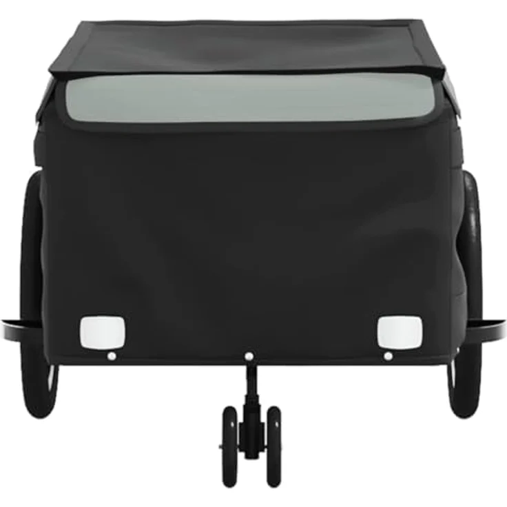 vidaXL Fahrradkinderanhänger, robust und vielseitig, schwarz und grau – Bild 6