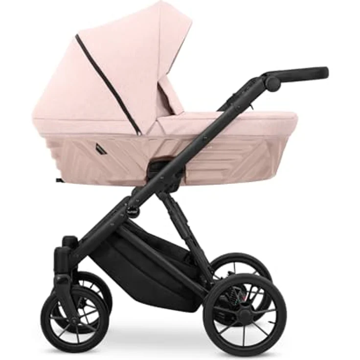 Kunert IVENTO 2in1 Kinderwagen, konvertierbares Mobilitätssystem in Rosa mit schwarzem Rahmen, für Kinder bis 15 kg – Bild 2