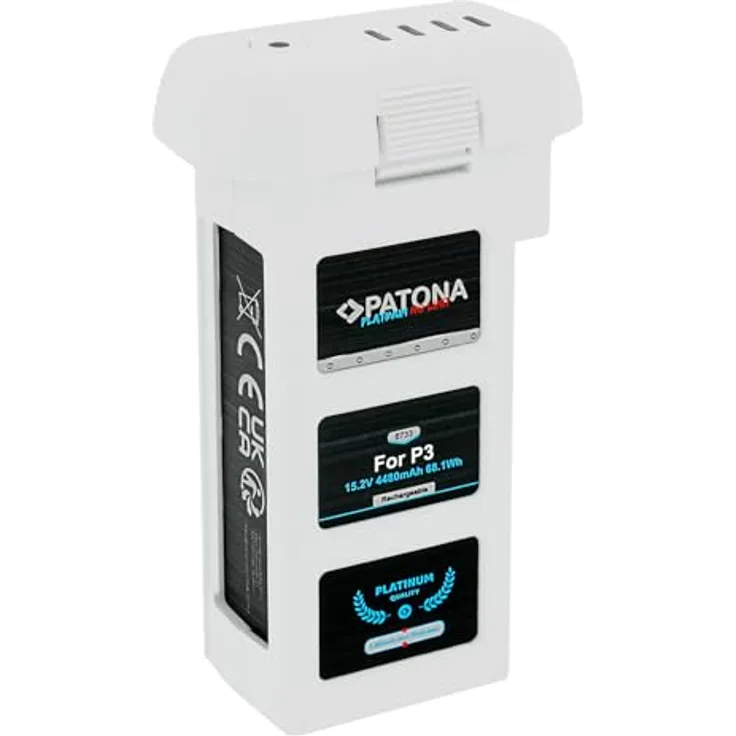 PATONA Platinum Akku für DJI Phantom 3 Drohnen, 4480mAh 15,2V Intelligent Flight Battery mit Überladungsschutz und Li-Polymer-Technologie
