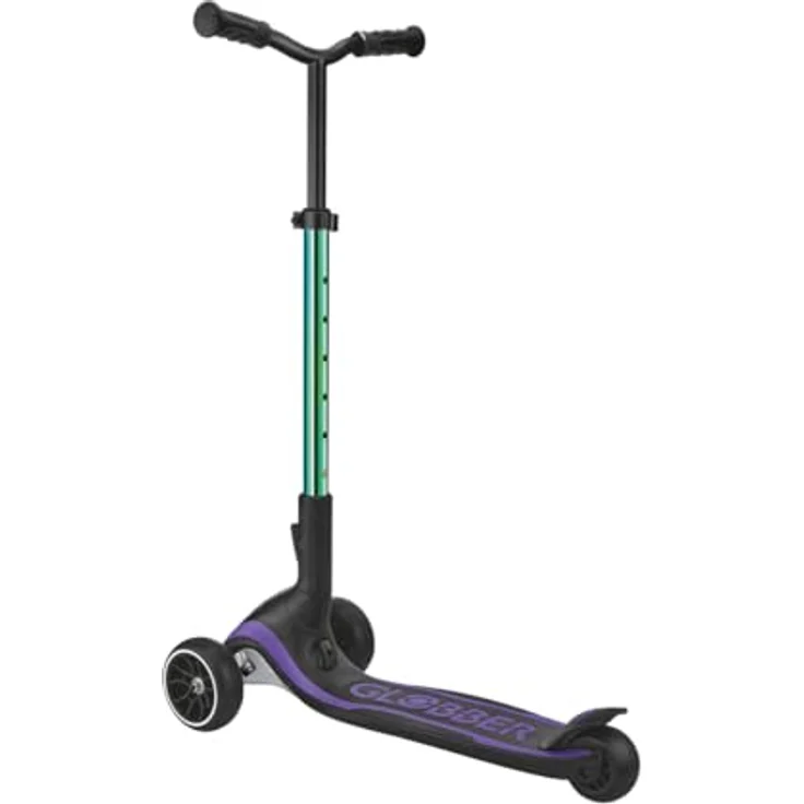 Globber Ultimum Neo Chrome Kinderroller, höhenverstellbar, faltbar, für Kinder und Erwachsene, bis 100 kg, rutschfeste Plattform, max. Sicherheit – Bild 6