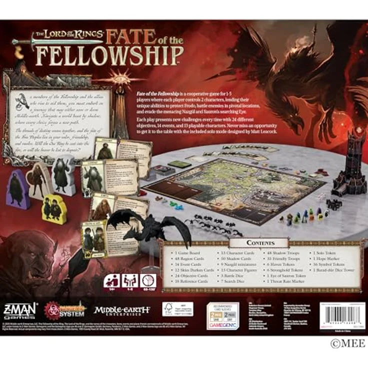 Lord of the Rings Fate of the Fellowship, Strategisches Brettspiel mit kooperativem Gameplay und dynamischer Handlung – Bild 2
