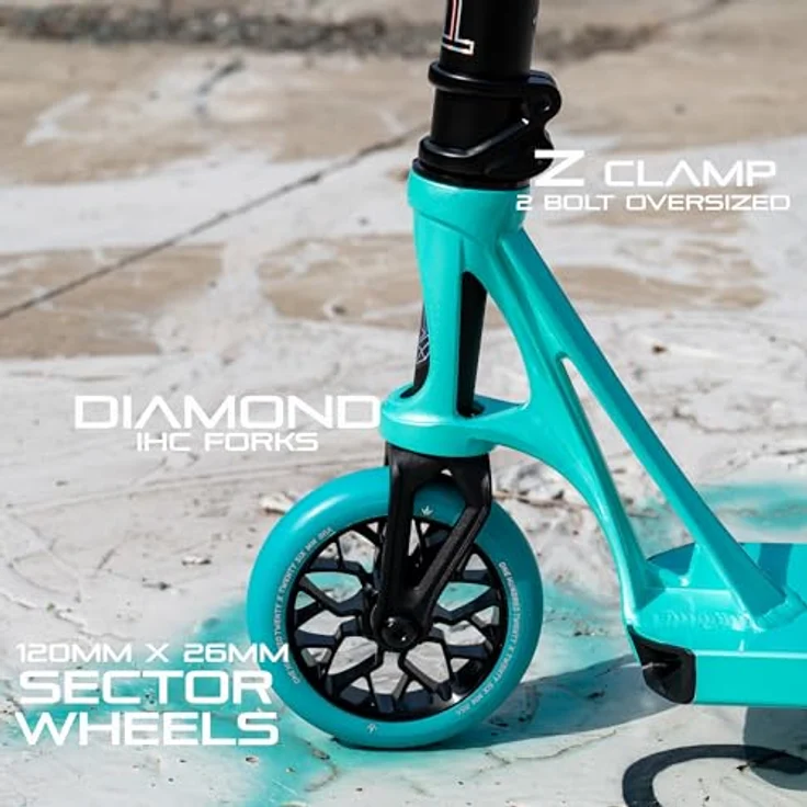 Blunt Scooters Prodigy X Complete Scooter, Blaugrün - Profi-Scooter für fortgeschrittene Fahrer, hochwertige Komponenten – Bild 3