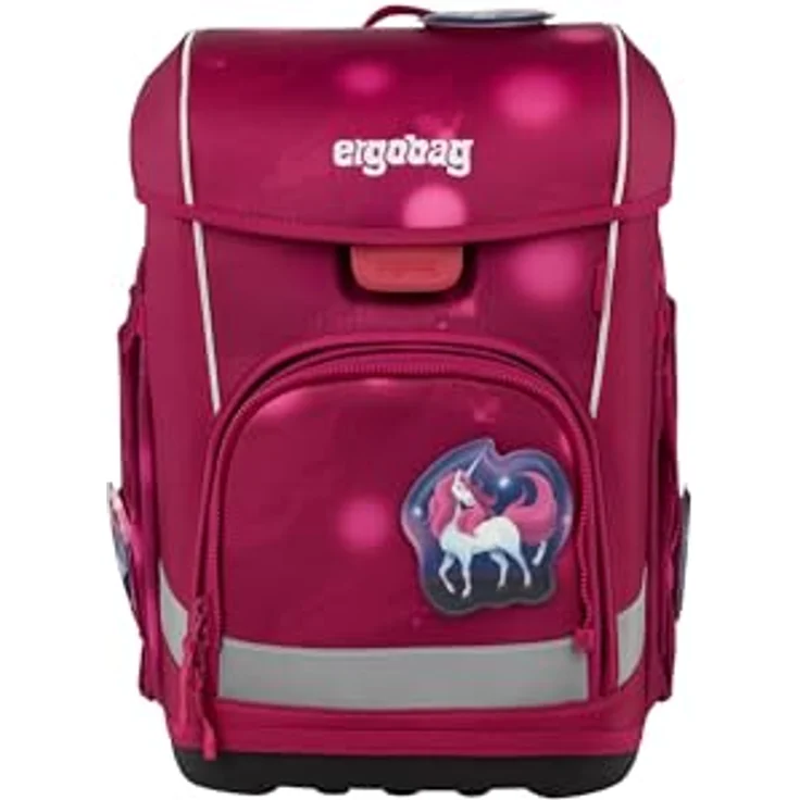 ergobag cubo Light Set ergonomischer Schulranzen, extra leicht mit 6-teiligem Zubehör, 860 g, inklusive Turnbeutel und Klettie-Set, recycelte Materialien – Bild 3