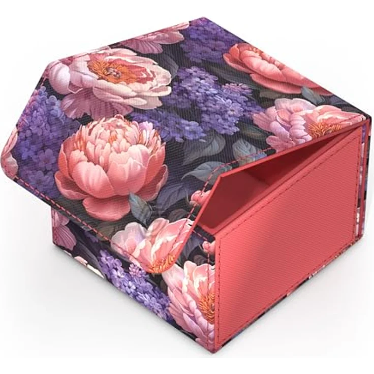 Ultimate Guard Sidewinder 133+ Xenoskin Deck-Box, wasserdichtes Xenoskin-Material, hochwertiges Mikrofaser-Innenfutter, starker Magnetverschluss, Floral Places III - Vivid Field – Bild 4