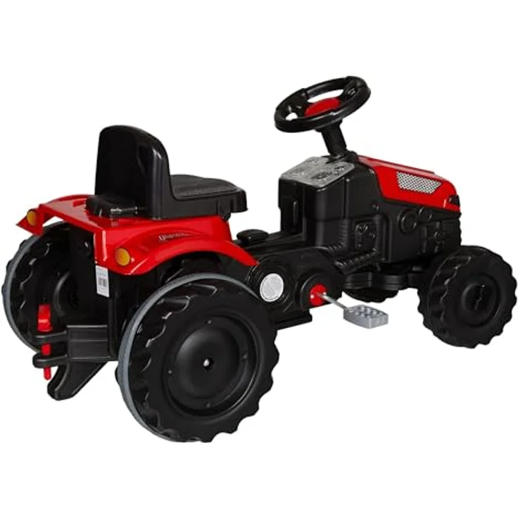 Lemodo Trettraktor Kinder Traktor mit Kettenantrieb, Kinderfahrzeug ab 3 Jahre, Grün / Schwarz - Preisvergleich – Bild 2