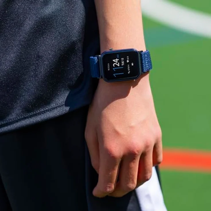 Tikkers Kids Series 13 Smartwatch mit Fitness-Tracker, GPS, Kamera, Pulsmesser, Schrittzähler - Marineblau – Bild 4