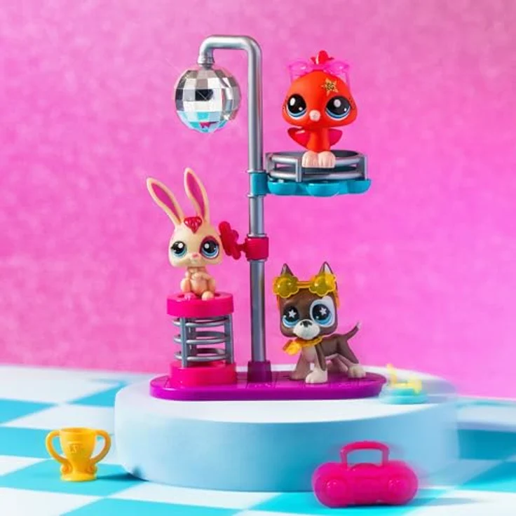 Littlest Pet Shop Disco Nights Play Pack, Spielset mit 3 bobblin' Pets für Kinder ab 4 Jahren, fördert fantasievolles Spielen – Bild 5