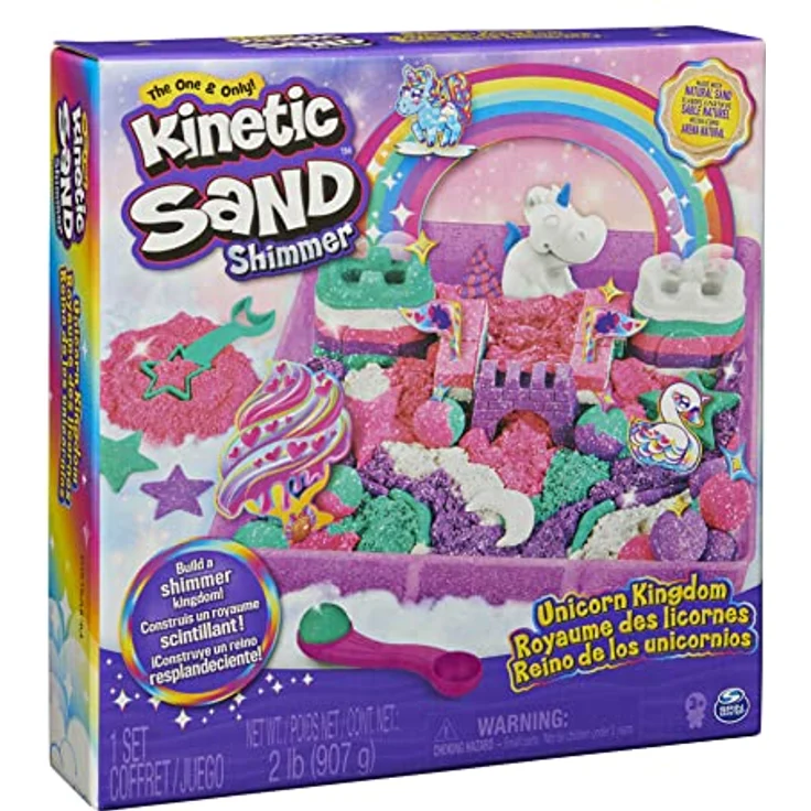 Spin Master Kinetic Sand – Einhorn Spielset, kreatives Bastelset mit vielfältigen Gestaltungsmöglichkeiten, für Kinder ab 3 Jahren – Bild 6