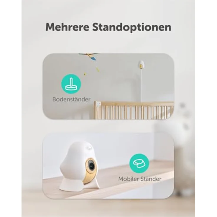 CuboAi Smart Babyphone 3, 2,5K QHD Babykamera, KI-Sicherheitswarnungen, Nachtsicht, WLAN, 1 Jahr Premium inklusive – Bild 7
