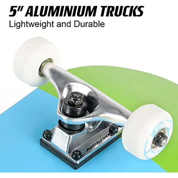 Osprey Absolute Anfänger Double Kick Trick Skateboard, 78,7 x 20,3 cm Ahorndeck – Bild 5