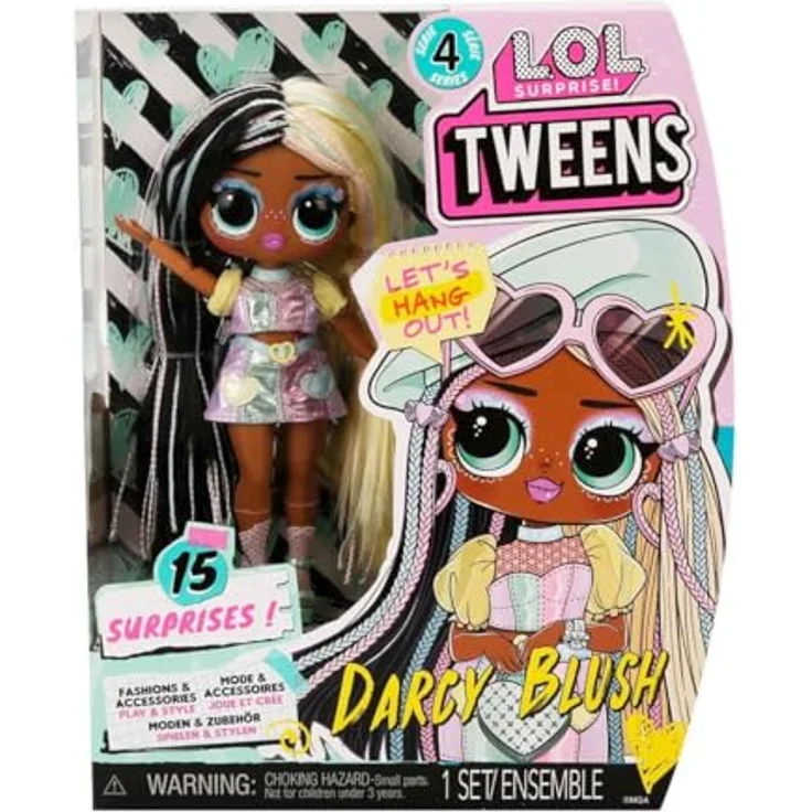 LOL Surprise Tweens Serie 4 Modepuppe - Darcy Blush - Packe 15 Überraschungen und fabelhafte Accessoires aus - Tolles Geschenk für Kinder ab 4 Jahren – Bild 6