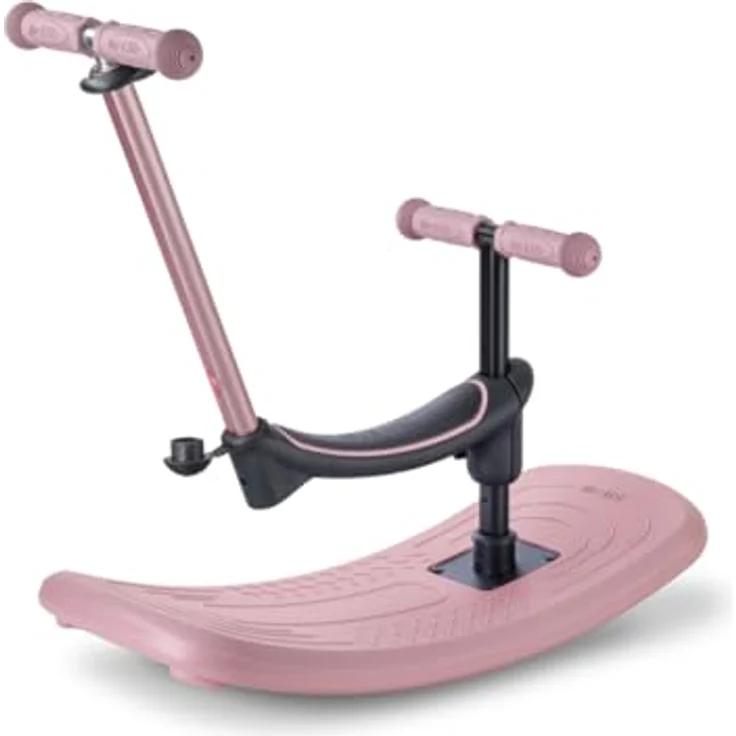 MICRO mini micro Deluxe Rock & go LED, 6-in-1 Scooter für Kinder von 1 bis 6 Jahren, Dusty Rose, mit Wippe und höhenverstellbarer Lenkstange – Bild 5