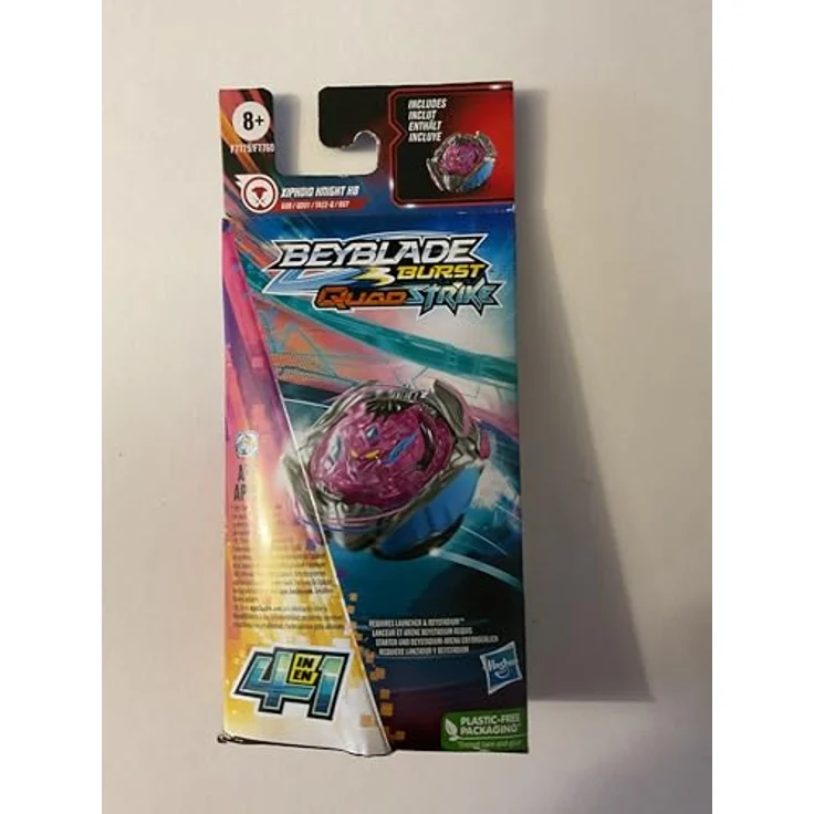 Beyblade F6809ES0 Sammelfigur, mehrfarbig - Beyblade Burst Quadstrike - Xiphoid Knight /Toys – Bild 1