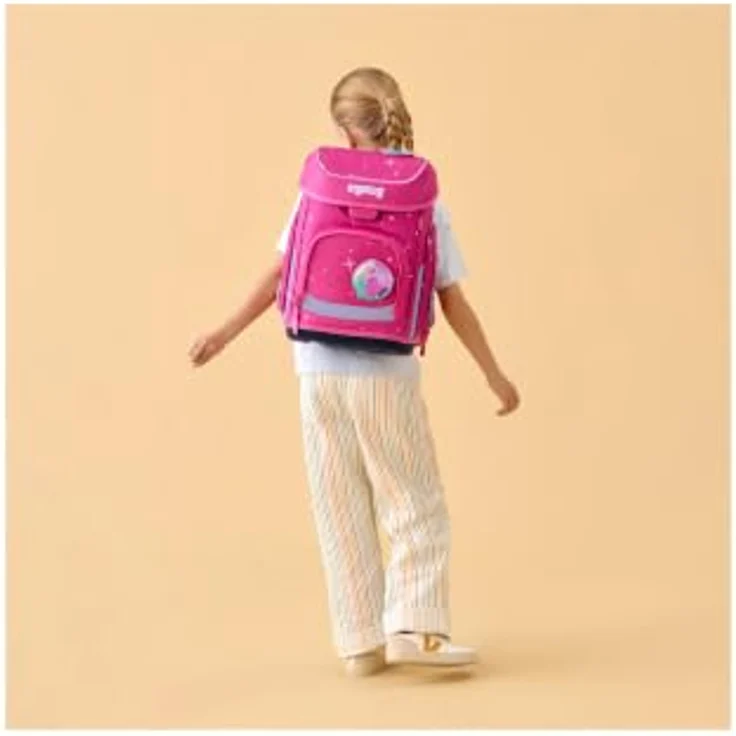 ergobag cubo Schulranzen-Set ZauBärschloss, 21 Liter Volumen, wasserabweisend, mit gefülltem Federmäppchen und Sportbeutel – Bild 7