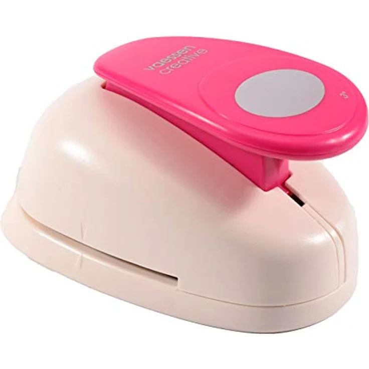 Vaessen Creative Stanzer Super Jumbo Oval, 7,5 cm, aus Metall und Kunststoff, lila, für Papier bis 220 g, perfekt für Scrapbooking und Bastelarbeiten – Bild 2