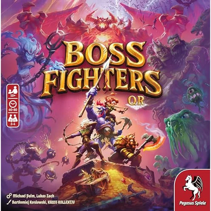 Pegasus Spiele Boss Fighters QR (English Edition), Brettspiel für Familien mit strategischem Gameplay – Bild 2