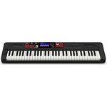 Casio CT-S1000V CASIOTONE Top Keyboard mit Anschlagdynamik, 700 Sounds und 243 Begleitrhythmen, Bluetooth Mid&Audio und Vocal Synthesis, schwarz rot