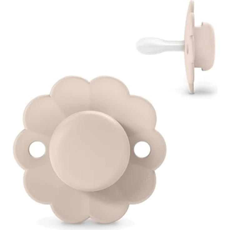 Suavinex Wonder Schnuller, runder Schnuller mit physiologischem Silikonsauger SX Pro, symmetrisch, superweich und flexibel, für Babys 0/6 Monate, Neugeborene, Wonder Mauve – Bild 1