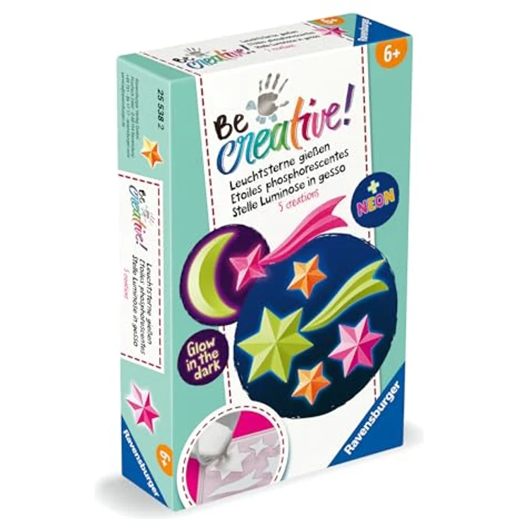 Ravensburger BeCreative Mini, Kreativset mit Leuchtsternen, ideal für Kinder ab 6 Jahren, Made in Europe – Bild 6