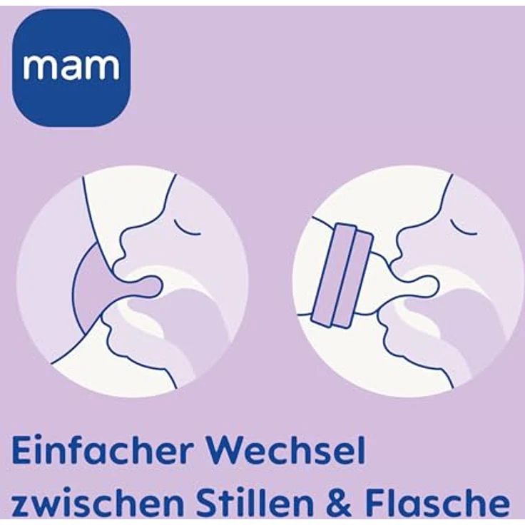 MAM Easy Start Anti-Colic Babyflasche (160 ml), Baby Trinkflasche mit Bodenventil gegen Koliken & Sauger Größe 1, 0+ Monate, Robbe/beige/zartrosa – Bild 5