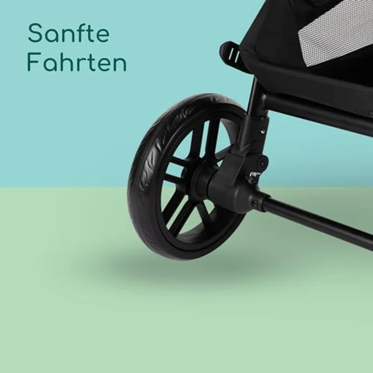 Bebeconfort Luvia Trio, Kombikinderwagen 3 in 1 mit Babyschale und Aufsatz, Smartes Faltsystem, Verstellbarer Schieber, für Kinder 0–4 Jahre, Mineral Graphite – Bild 5