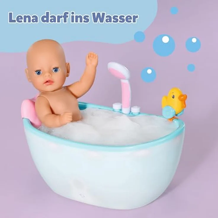 Baby Born Babypuppe Little Baby Girl, Lena, 36 cm, mit 7 Funktionen, rosa – Bild 8