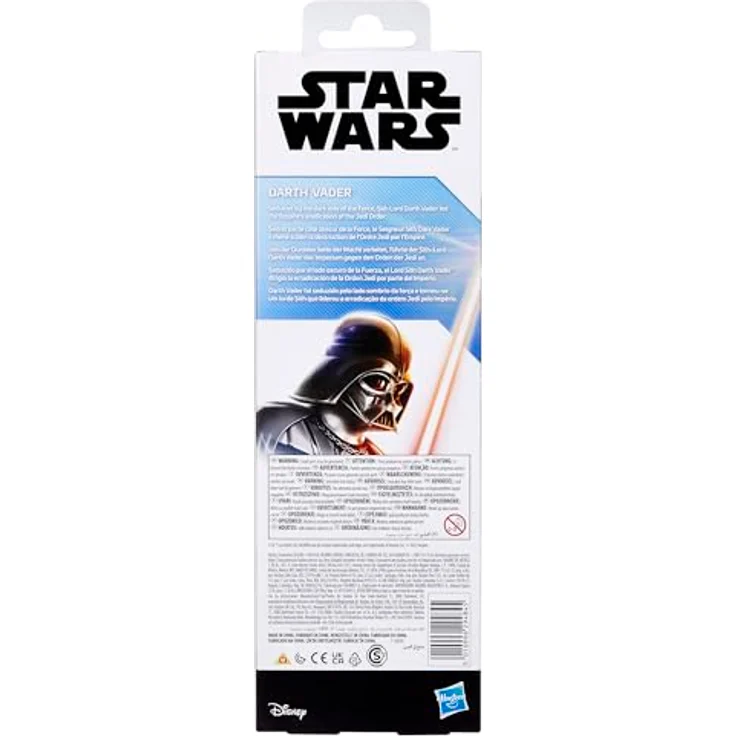 Hasbro Star Wars Darth Vader Titan Hero Series Figur, 30 cm groß mit rotem Lightsaber, grau – Bild 5