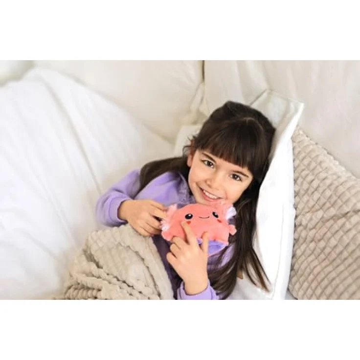 moses. Wende-Axolotl, kuscheliges Stimmungs-Kuscheltier für Kinder, waschbar, mit glücklichem und traurigem Gesicht – Bild 5