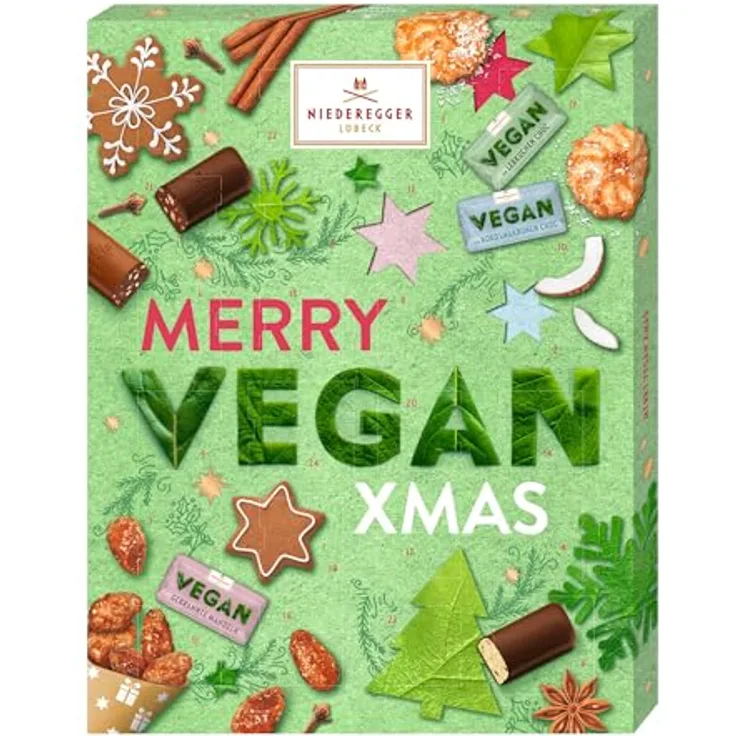 Niederegger Vegan Adventskalender, Festliche Süßigkeiten für die Weihnachtszeit